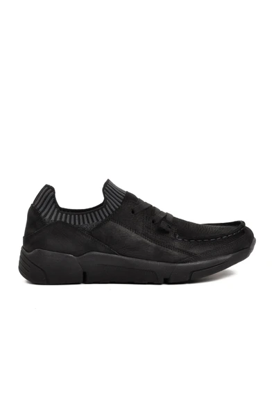 Ayakmod Siyah Nubuk Hakiki Deri Erkek Casual Ayakkabı 23410 M ürün görseli