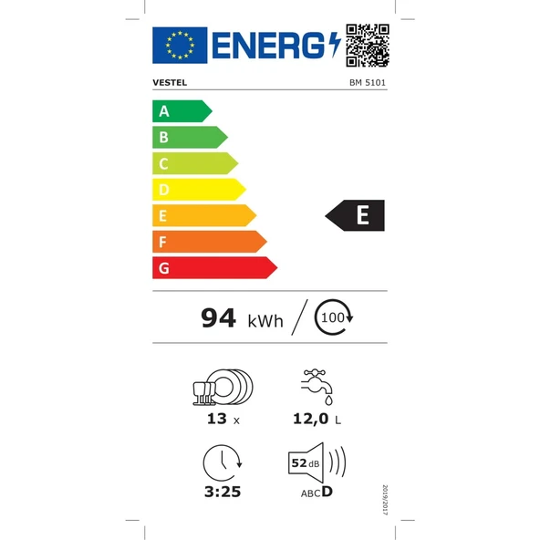 Vestel BM 5101 5 Programlı Bulaşık Makinesi - 7