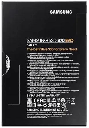 2TB SAMSUNG 870 560/530MB/s EVO MZ-77E2T0BW SSD (Resmi Distribütör Garantili) - 7