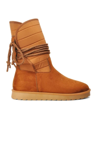 Ayakmod Taba Süet İçi Kürklü Kadın Bot K706 Z ürün görseli