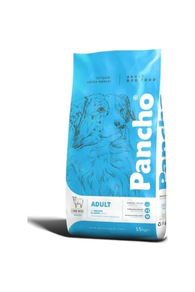 PANCHO Kuzu Etli Yetişkin Köpek Maması 15kg