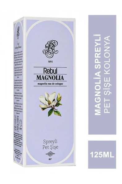 Rebul Magnolıa Kolonya Pvc Sprey 125 Ml