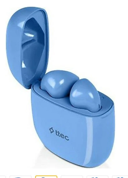 Ttec Airbeat Go Bluetooth 5.1 Kulakiçi Kulaklık Kablosuz Mavi - 3