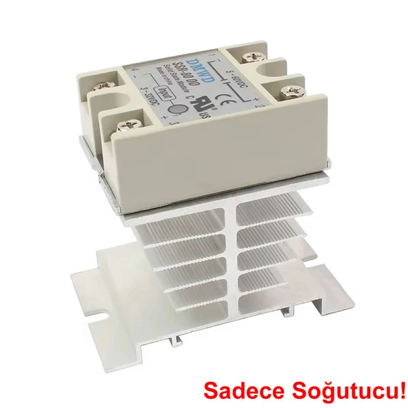 Ssr Alüminyum Soğutucu Blok  Solid State Röleler İçin 10A / 40A Ray Montaj Edilebilir Isı Sıcaklık Düşürücü Radyatör - Resim 4