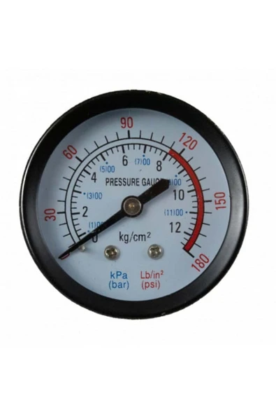 PG-P40 Kompresör Manometre 12 bar, Çap: 42 mm - Resim 2