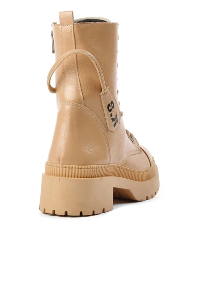 Ayakmod Nude Bağcıklı Fermuarlı Kadın Bot K9085 Z - Resim 4