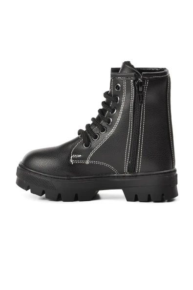 Ayakmod Siyah Ortopedik Unisex Çocuk Bot 2301001 P - 2