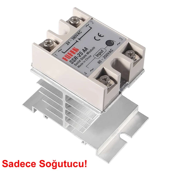 Ssr Alüminyum Soğutucu Blok  Solid State Röleler İçin 10A / 40A Ray Montaj Edilebilir Isı Sıcaklık Düşürücü Radyatör - Resim 2