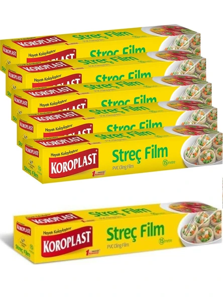 Koroplast Streç Flim 15 Metre x 6 Adet