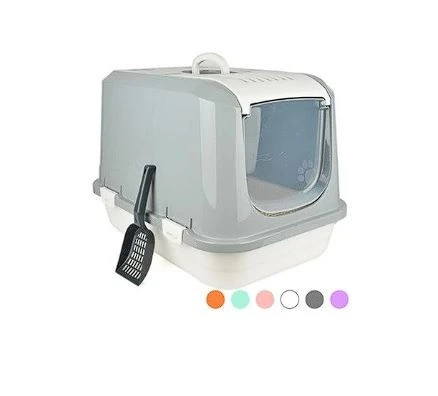 Flip Kapalı Lüx Kedi Tuvaleti Büyük Üstten Açılır
