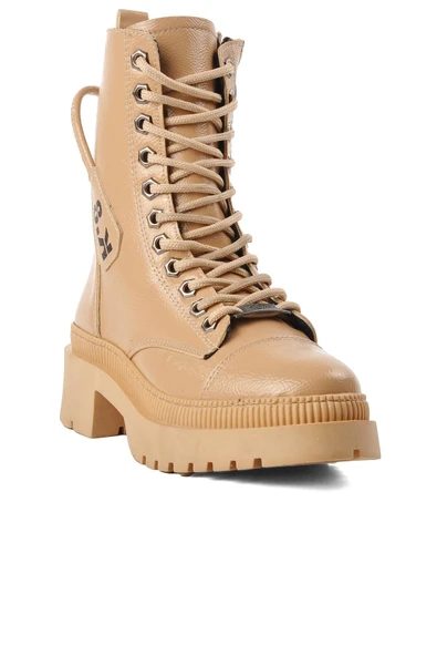 Ayakmod Nude Bağcıklı Fermuarlı Kadın Bot K9085 Z - Resim 3