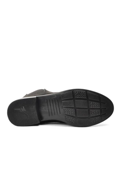 Ayakmod Siyah Süet  Kadın Bot 220203 Z - 5