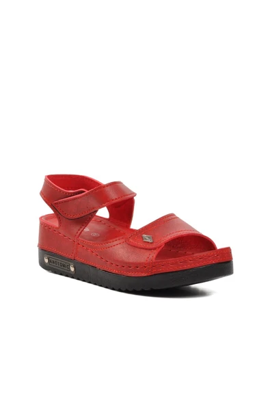 Ayakmod Kırmızı  Kadın Düz Sandalet 07-109 RR Z - 8
