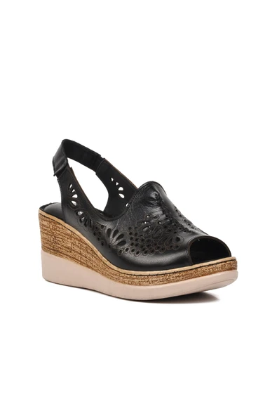 Ayakmod Siyah Kadın Topuklu Sandalet 465165 Z - 3