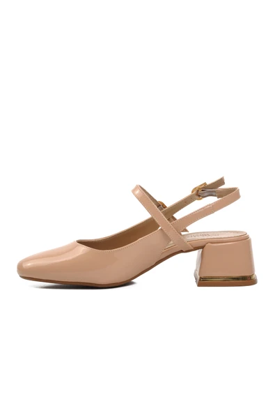 Ayakmod Nude Rugan  Kadın Topuklu Ayakkabı 519015 Z - 2