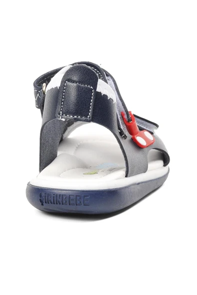 Ayakmod Lacivert Ortopedik Erkek Çocuk Sandalet 22Y05 B - Resim 4