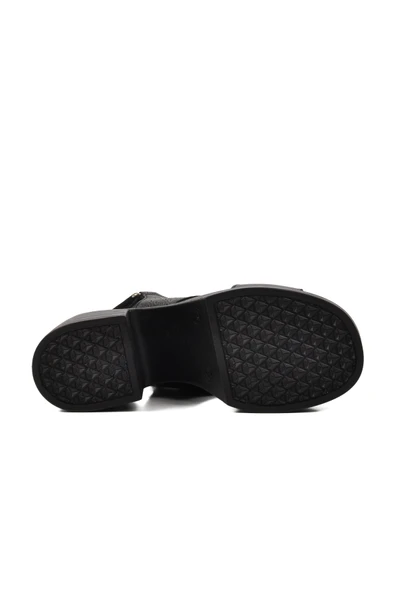Ayakmod Siyah Kadın Topuklu Sandalet 523001 Z - 5