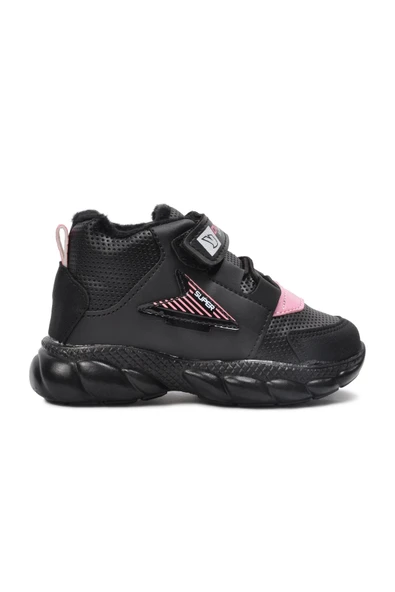 Ayakmod Siyah-Pembe  Çocuk Bot 629 B