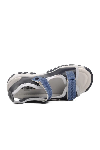 Ayakmod Lacivert Ortopedik Erkek Çocuk Sandalet 22Y05 F - 4