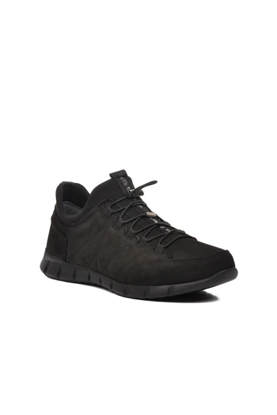 Ayakmod Siyah Nubuk Hakiki Deri Erkek Günlük Ayakkabı 479368 M - 3