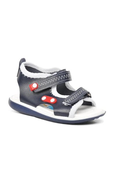 Ayakmod Lacivert Ortopedik Erkek Çocuk Sandalet 22Y05 B - Resim 3