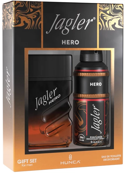 Jagler Parfüm Seti (Karma Set) Kadın 60ML Classic + Deodorant / Erkek 90ML Hero + Deodorant - 3