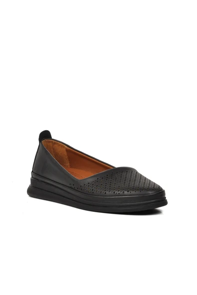 Ayakmod Siyah Anatomik Hafif Kadın Babet 447018 Z - 3