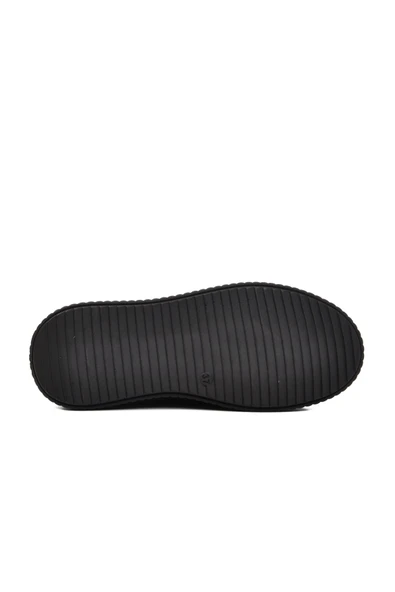 Ayakmod Siyah Cilt Kadın Günlük Ayakkabı 389120 Z - 5