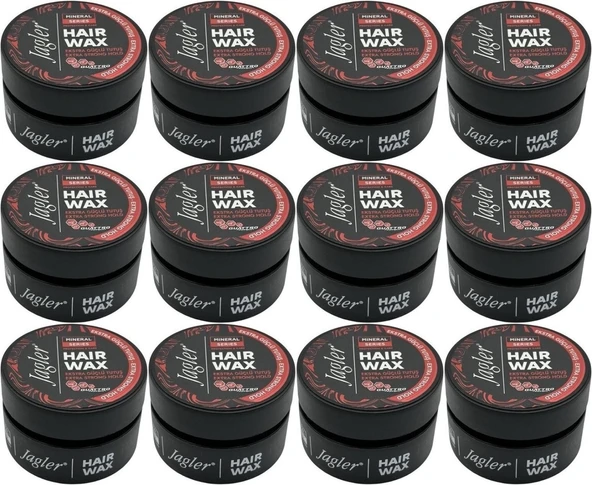 Jagler Süper Wax 150ML Extra Strong hold - Ekstra Güçlü Tutuş (12 Li Set)