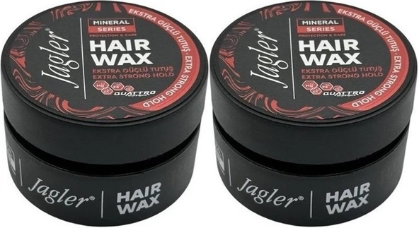 Jagler Süper Wax 150ML Extra Strong hold - Ekstra Güçlü Tutuş (2 Li Set)