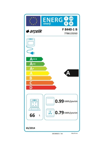 Arçelik F 8440-1 B 66 L Ocaklı Fırın - 12