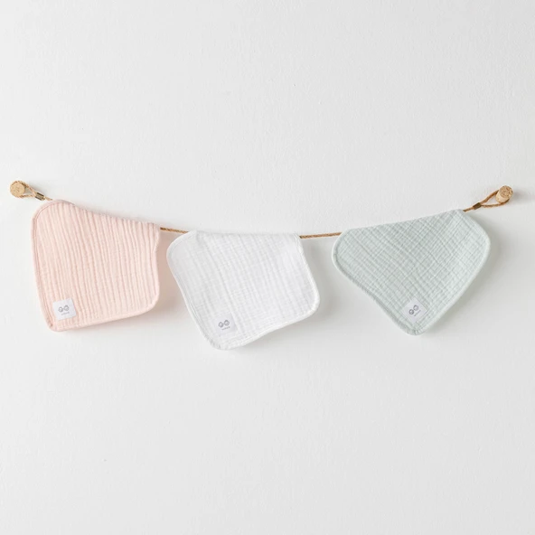 Andywawa Kız Bebek Müslin Ağız Mendili ürün görseli