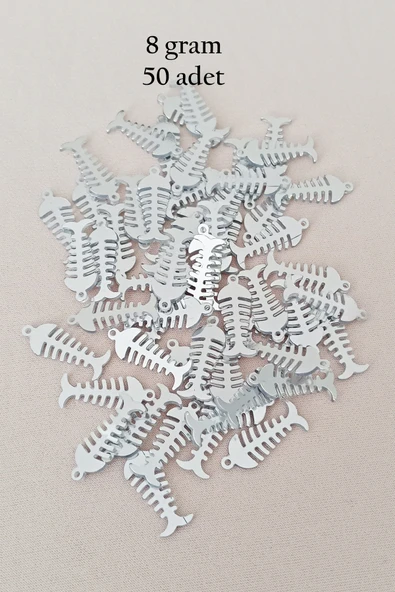 Oya Abiye Bileklik Kolye Pleksi Metalik Plastik Pul Gümüş Renk 8 gram 50 adet - BNC529