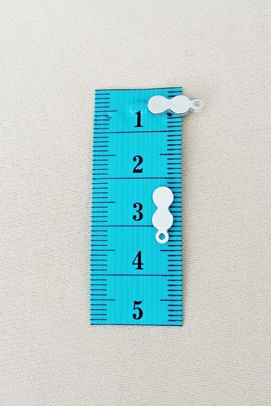 Oya Abiye Bileklik Kolye Pleksi Metalik Plastik Pul Gümüş Renk 8 gram 100 adet - BNC508 - 2