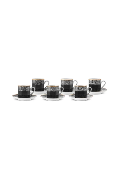 Karaca Rabat 6 Kişilik Kahve Fincanı 90 ml - 2