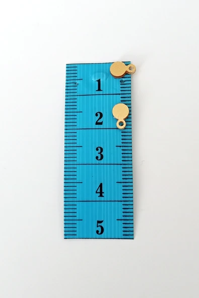 Oya Abiye Bileklik Kolye Pleksi Metalik Plastik Pul Altın Renk 8 gram 150 adet - BNC497 - Resim 2