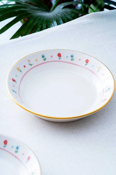 Acar 7736 Livaldi 6 Lı Yemek Tabağı 19 Cm