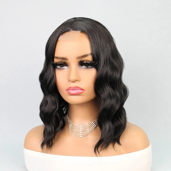 Siyah Küt Tül Peruk - 3