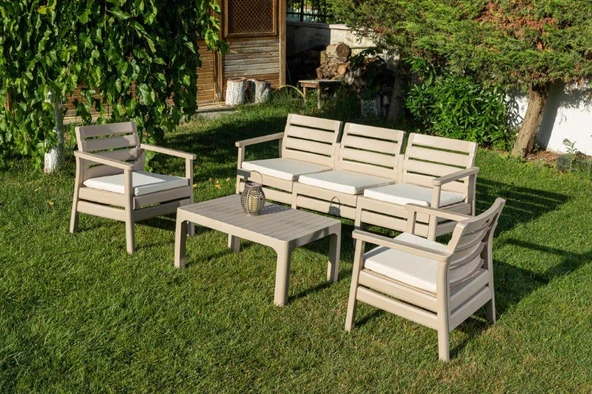 Omnipazar SY-2493 Solemare 3'lü Bahçe Oturma Grubu Koltuk Takımı - 2