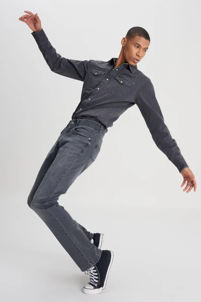 Extreme Motion Slim Tapered Jean Pantolon Copper Falls Copper Falls 31 32 - Resim 4