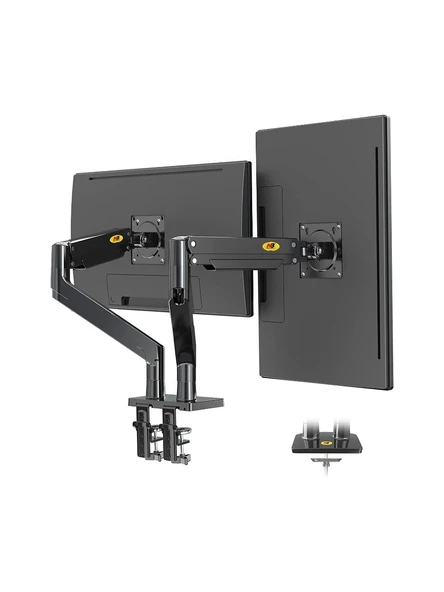 TAYFUN 13-32'' AMORTİSÖRLÜ STAND ÇİFT KOL LCD-LED MONİTÖR TUTUCU STAND ASKI APARATI - Resim 3