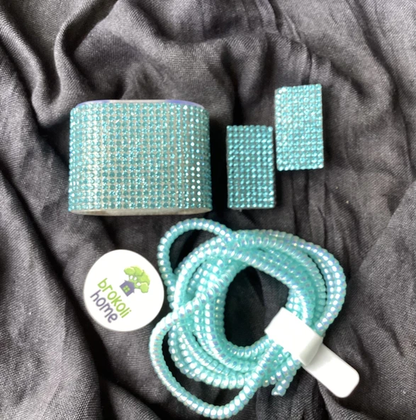 Brokoli Home İphone 18w/20w Uyumlu Şarj Aleti Kılıfı, Şarj Kablo Koruyucu, Şarj Koruyucu Kılıf,Mavi - 2