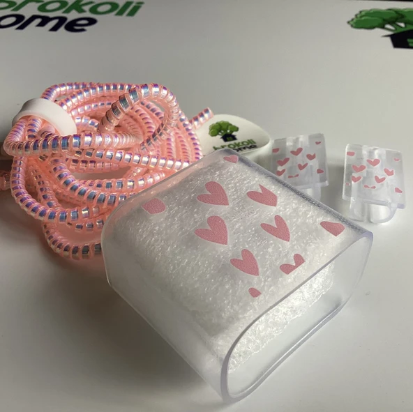 Brokoli Home İphone 18w/20w Uyumlu Şarj Aleti Kılıfı, Şarj Kablo Koruyucu, Şarj Koruyucu Kılıfı,Pem - 3