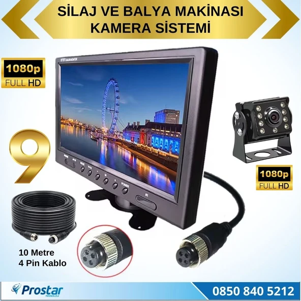 Traktör Balya Silaj Makinası Kamera Sistemi AHD 1080P Full HD Tak Kullan Pratik - 3