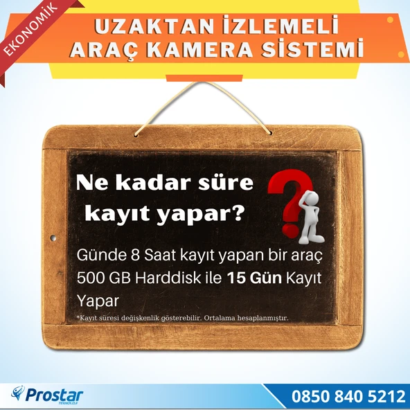 8 Kameralı Kayıtlı 500 Gb Hdd 9  Inç Ekranlı Uzaktan İzlemeli Tak Kullan Set - 4