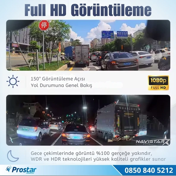 1080P Full HD 128GB Destekli USB Yol Sürüş Kamerası - 5