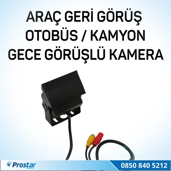 Prostar Otobüs Kamyon Tır Geri Görüş Kamerası Ledli Arka Görüş Kamerası - 2