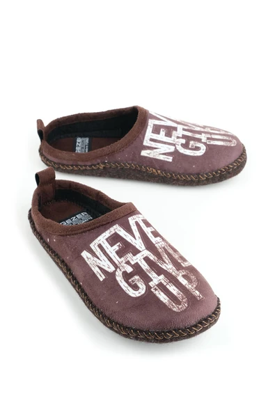 Gezer 14630 Erkek Keçe Rahat Sessiz Taban Hafif Ev Halı Misafir Terliği - Resim 2