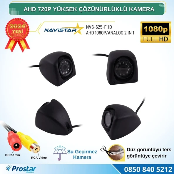 AHD 720P Metal kasa 3 MP Lensli Gece Görüşlü AV girişli HD Kamera - 3