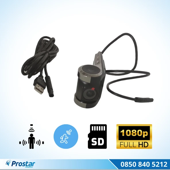 Araç Dvr Sürüş Kaydedici Kamera Usb Full Hd 1080P 170° Geniş Açı - 4